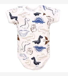 Боді уні, 68-98 см, рібана , біла з принтом фото на tatoshka.ua