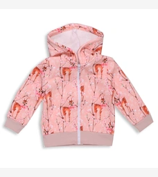 Джемпер для дівчинки, 92 см, футер тринитка, рожевий з принтом фото на tatoshka.ua