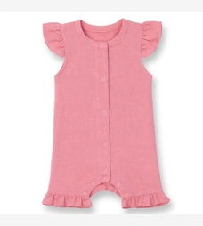 Пісочник для дівчинки, 62-80см, муслін 100% бавовна, рожевий фото на tatoshka.ua