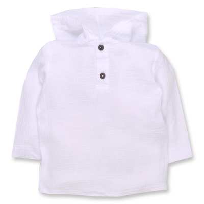 Дитячий джемпер уні, 92-134см, рубчик(кашкорсе), білий