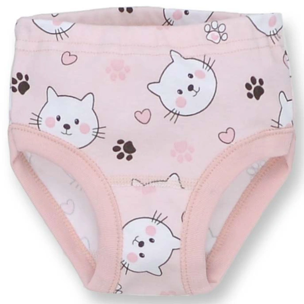 Труси класичні для дівчинки, 80-116см, Рібана 100% бавовна, рожевий з принтом фото Татошка