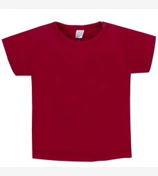 Футболка для дівчинки, р.80-116 см, кулір, бордова фото на tatoshka.ua
