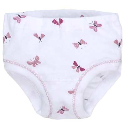 Труси для дівчинки, 86-110см, рібана, білі з принтом