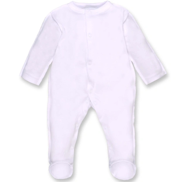 Детский комбинезон уни, р.46-56 см, интрелок, белый фото Татошка