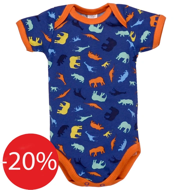 Боді уні, 68-92 см, кулір 100% бавовна, синій з принтом фото Татошка