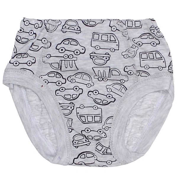 Труси для хлопчика, 80-134 см, рібана, сірий меланж з принтом фото Татошка