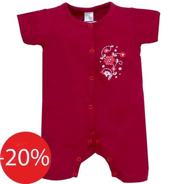 Боді для дівчинки, 56 см, кулір, бордовий з аплікацією фото Татошка