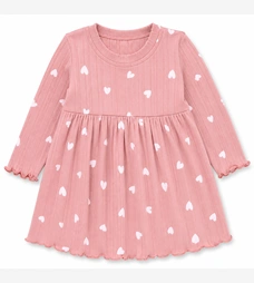 Дитяча сукня, р.98-122 см, кашкорсе, рожевий з принтом фото на tatoshka.ua