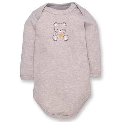 Напівкомбінезон уні, 68-92 см, рібана, бежевий меланж