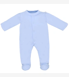 Дитячий комбінезон для хлопчика р.46-48 см, інтерлок, блакитний фото на tatoshka.ua