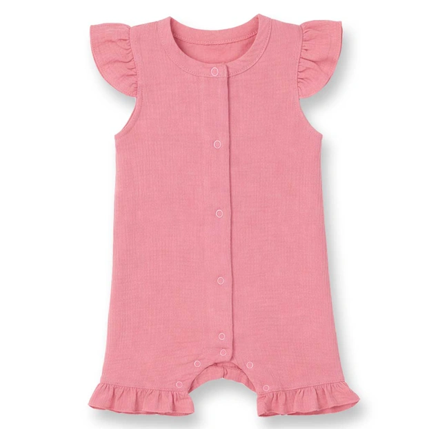 Пісочник для дівчинки, 62-80см, муслін 100% бавовна, рожевий фото Татошка