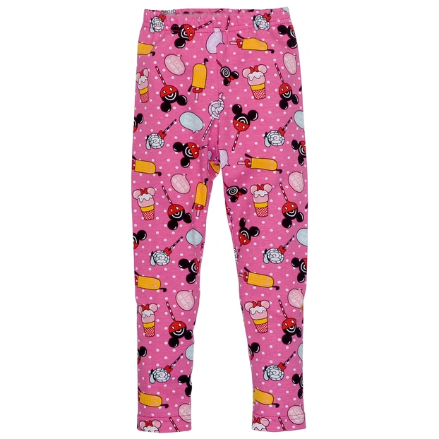 Лосини дитячі для дівчинки , р.92-128 см, кулір з еластаном, рожеві з принтом фото Татошка