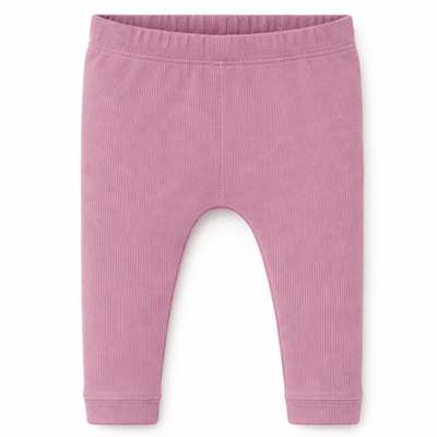 Детские брюки для девочки, р.74-86 см, ластик рубчик, фиолетовые.