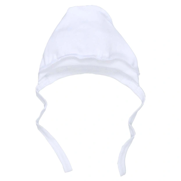 Дитячий чепчик уні, інтерлок, білий фото Татошка