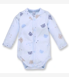 Напівкомбінезон уні, 62-68 см, інтерлок рапорот 100% бавовна,блакитний з принтом фото на tatoshka.ua