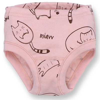 Труси класичні для дівчинки, 80-116см, Рібана 100% бавовна, рожевий з принтом