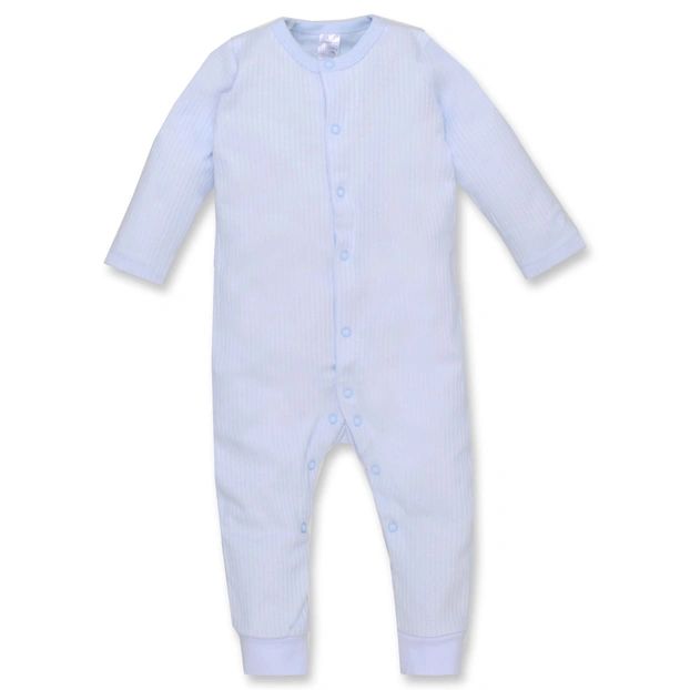 Дитячий комбінезон уні, р.56 см, інтерлок 'рапорт', блакитний фото Татошка