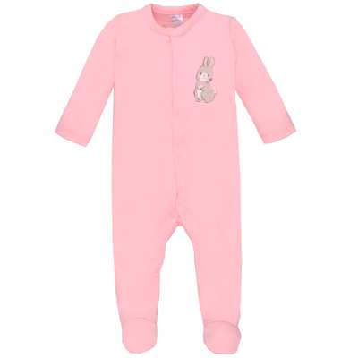 Дитячий комбінезон для дівчинки р.62-86 см, інтерлок, рожевий