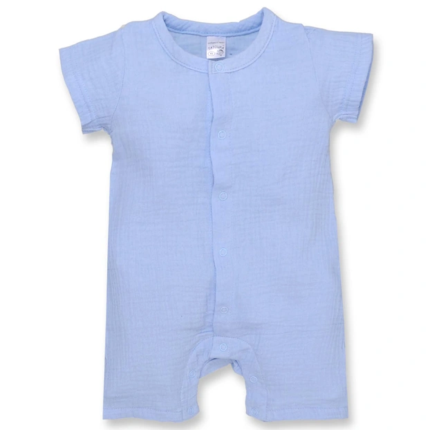 Песочник уни, 56-86см, муслин 100% хлопок, блакитний фото Татошка