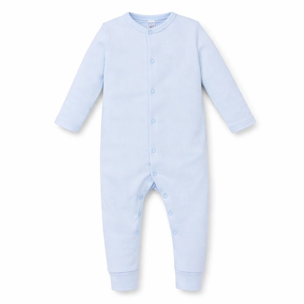 Дитячий комбінезон уні, р.56 см, інтерлок 'рапорт', блакитний фото Татошка