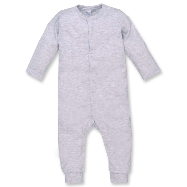 Дитячий комбінезон уні , р.68-86 см, інтерлок, сірий меланж фото Татошка