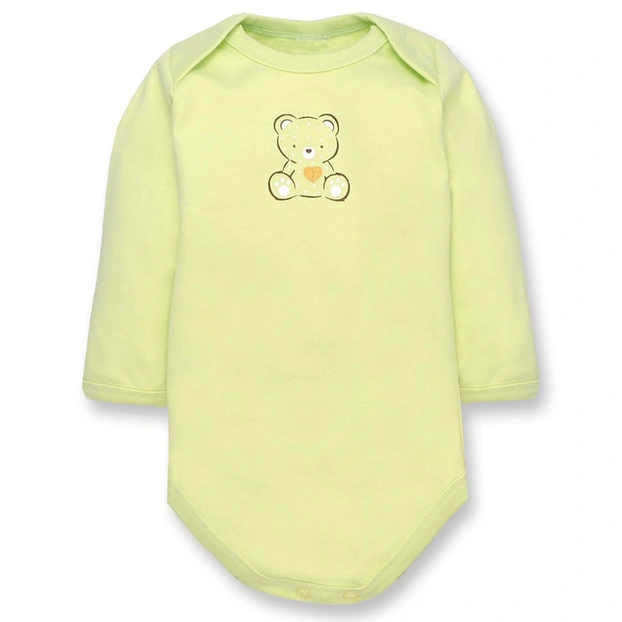 Полукомбинезон уни, 68-92 см, рибана, зеленый с аппликацией фото Татошка