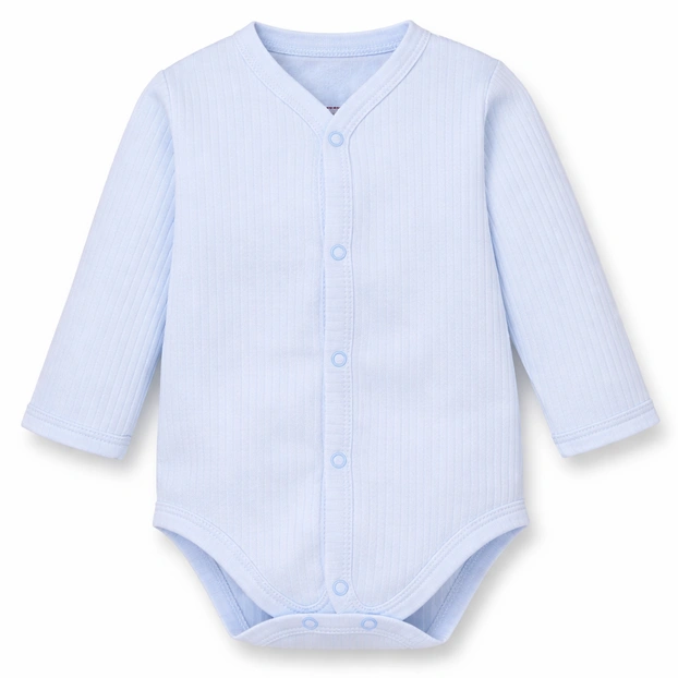 Полукомбинезон уни, 62-74 см, интерлок рапорот 100% хлопок, голубой фото Татошка