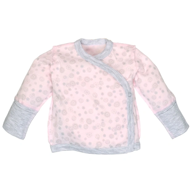 Льоля для дівчинки, 50-62 см, інтерлок 100% бавовна, рожева з принтом фото Татошка