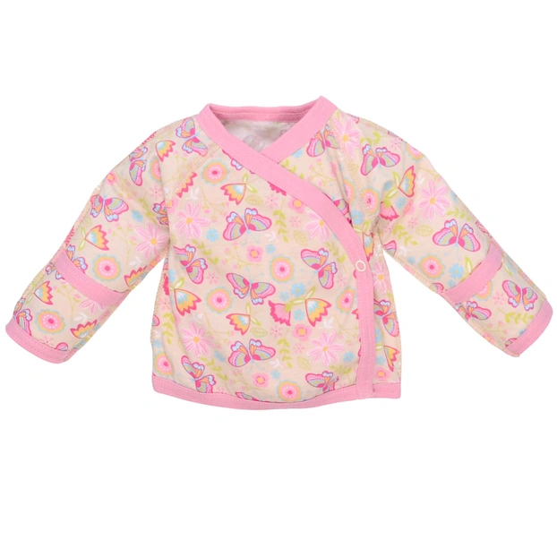 Льоля для дівчинки, 56-62 см, кулір 100% бавовна, рожева з принтом фото Татошка