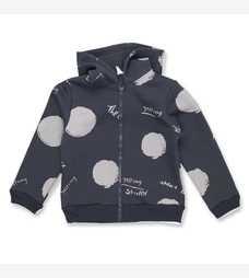 Джемпер уні, 92-110 см, футер тринитка , сірий з принтом фото на tatoshka.ua