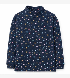 Дитячий гольф для дівчинки, р.86-116 см, кашкорсе з підчесом, синій фото на tatoshka.ua