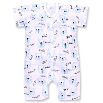 Пісочник ун, 62-74см, муслін 100% бавовна, білий з принтом