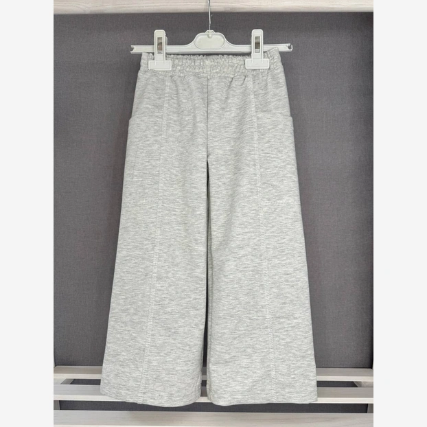 Дитячі штани уні, р.104-140 см, футер, сірі фото Татошка