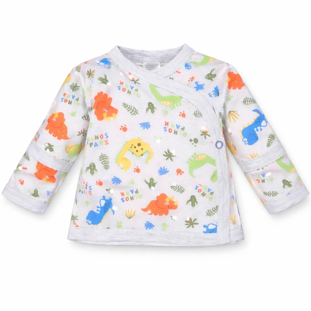 Льоля уні, 50-62 см, кулір 100% бавовна, сіра з принтом фото Татошка