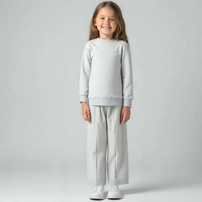 Комплект дитячий для дівчинки, р.116-128 см, петельний футер, рожевий