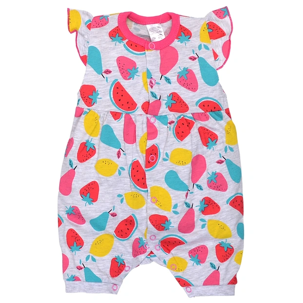 Боди для девочки, 56-80см, кулир, серый с принтом фото Татошка