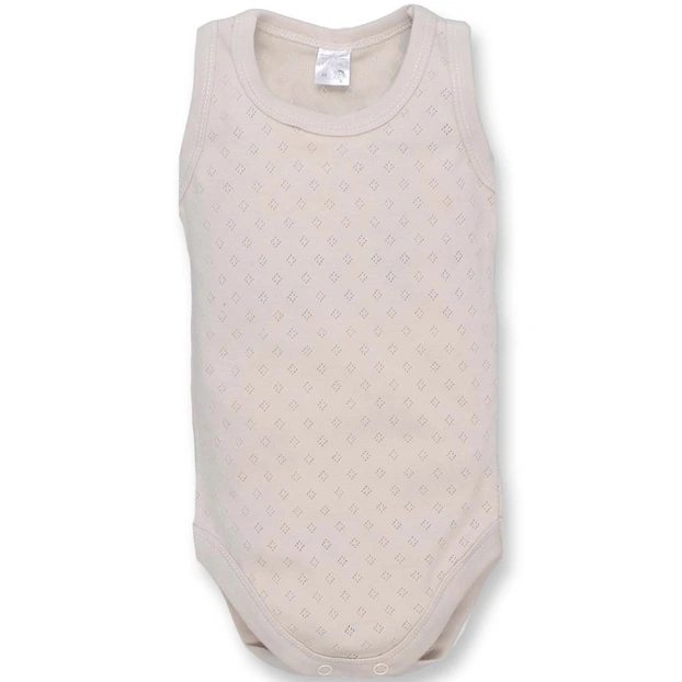 Боди-майка уни, 68-92 см, ажур, бежевый фото Татошка