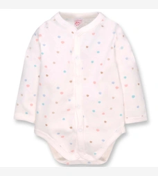 Боди для девочки, 62-68 см, интерлок 100% хлопок, белый с принтом. фото на tatoshka.ua