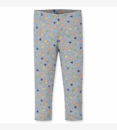 Дитячі лосини , р.92-128 см, кашкорсе, сірий меланж з принтом фото на tatoshka.ua