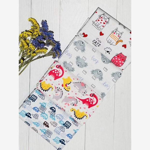 Пелюшка фланель в асотрименті 90*110 фото Татошка