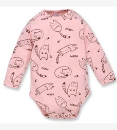 Напівкомбінезон для дівчинкиі, 80-86 см, інтерлок рапорот 100% бавовна,рожева з принтом фото на tatoshka.ua