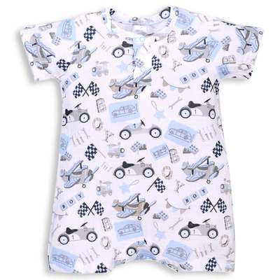 Пісочник уні, 80-86см, муслін 100% бавовна, білий з принтом