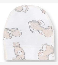 Дитяча шапочка, р.36-42 р, інтерлок, молочний з принтом фото на tatoshka.ua