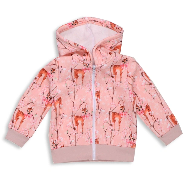 Джемпер для дівчинки, 92 см, футер тринитка, рожевий з принтом фото Татошка