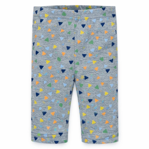 Велосипедки (треси)  , р.92-140 см, кашкорсе, сірий меланж з принтом фото Татошка