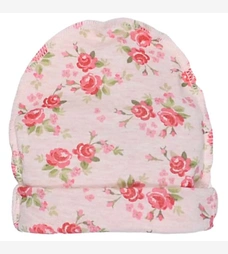 Детская шапочка, р 40-42 г, интерлок, розовый с принтом фото на tatoshka.ua