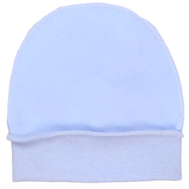 Дитяча шапочка, р 28-32 р, інтерлок, блакитна фото Татошка
