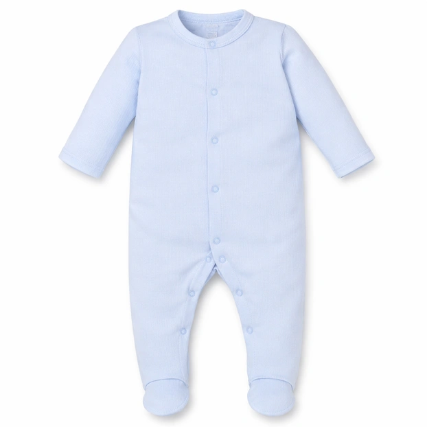 Детский комбинезон уни, р.46-62 см, интерлок 'рапорт', голубой фото Татошка