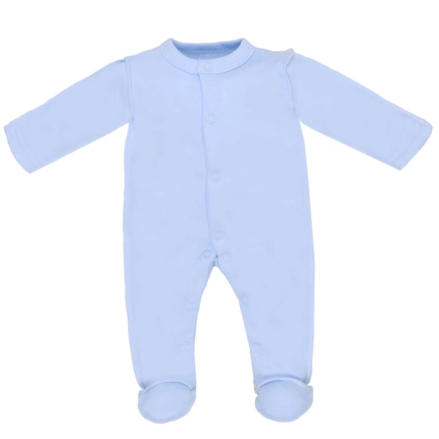 Дитячий комбінезон для хлопчика р.46-48 см, інтерлок, блакитний фото Татошка