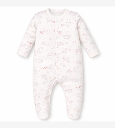 Детский комбинезон для девочки, р.62-74 см, интерлок 'рапорт', молочный с принтом фото на tatoshka.ua